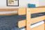 Letto a soppalco "Easy Premium Line" K22/n, legno massiccio di faggio naturale - base del materasso: 90 x 190 cm
