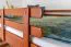 Letto a soppalco 140 x 200 cm "Easy Premium Line" K23/n, legno massiccio di faggio laccato color ciliegio, divisibile