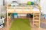 Letto a soppalco 160 x 190 cm per adulti "Easy Premium Line" K23/n, legno massiccio di faggio laccato naturale, divisibile