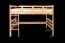 Letto a soppalco "Easy Premium Line" K23/n, legno massiccio di faggio, laccato bianco, divisibile - base materasso: 120 x 190 cm