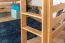 Letto a soppalco 160 x 190 cm "Easy Premium Line" K23/n, legno massiccio di faggio laccato naturale, divisibile