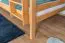 Letto a castello 120 x 190 cm per adulti "Easy Premium Line" K24/n, testiera e pediera dritte, legno massiccio di faggio naturale, laccato, divisibile