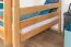 Letto a castello 120 x 190 cm per adulti "Easy Premium Line" K24/n, testiera e pediera dritte, legno massiccio di faggio naturale, laccato, divisibile
