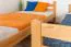 Letto a castello 120 x 200 cm per adulti "Easy Premium Line" K24/n, testiera e pediera dritte, legno massiccio di faggio naturale, laccato, divisibile