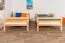 Letto a castello 120 x 200 cm per adulti "Easy Premium Line" K24/n, testiera e pediera dritte, legno massiccio di faggio naturale, laccato, divisibile