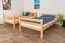 Letto a castello 120 x 190 cm per adulti "Easy Premium Line" K24/n, testiera e pediera dritte, legno massiccio di faggio naturale, laccato, divisibile