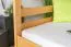 Letto a castello 140 x 190 cm per adulti "Easy Premium Line" K24/n, sezione testa e piedi diritta, legno massiccio di faggio naturale, laccato, divisibile