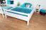 Letto a castello 140 x 190 cm per adulti "Easy Premium Line" K24/n, testiera e pediera dritte, legno di faggio massiccio, laccato bianco, divisibile