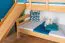 Letto a castello con scivolo 80 x 200 cm | Faggio massello naturale laccato | Divisibile in due letti singoli | Easy Premium Line K25/n