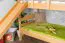 Letto a castello con scivolo 80 x 200 cm | faggio massello naturale laccato | divisibile in due letti singoli | Easy Premium Line K26/n