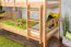 Letto a castello con scivolo 80 x 200 cm | faggio massello naturale laccato | divisibile in due letti singoli | Easy Premium Line K26/n