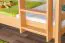 Letto a castello con scivolo 80 x 200 cm | faggio massello naturale laccato | divisibile in due letti singoli | Easy Premium Line K26/n