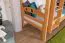 Letto a castello con scivolo 90 x 190 cm | Faggio massello naturale laccato | Divisibile in due singoli | Easy Premium Line K27/n