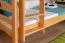 Letto a castello con scivolo 90 x 190 cm | Faggio massello naturale laccato | Divisibile in due singoli | Easy Premium Line K27/n