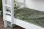 Letto a castello bianco con scivolo | 80 x 190 cm | Faggio massiccio | Divisibile | Easy Premium Line K27/n