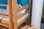 Letto a castello bambini con scivolo 80 x 190 cm | Faggio massiccio naturale | Divisibile in 2 letti | Easy Premium Line K28/n