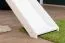 Letto a castello bianco con scivolo 90 x 190 cm | Faggio massello laccato | Divisibile in due letti | Easy Premium Line K28/n