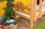 Letto a soppalco con scivolo 80 x 190 cm | Faggio massiccio laccato naturale | Divisibile in due letti singoli | Easy Premium Line K29/n