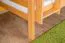Letto a soppalco con scivolo 80 x 190 cm | Faggio massiccio laccato naturale | Divisibile in due letti singoli | Easy Premium Line K29/n