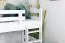 Letto a castello bianco con scivolo 90 x 190 cm | faggio massello laccato | divisibile | Easy Premium Line K29/n