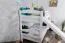 Letto a castello bianco con scivolo 90 x 190 cm | faggio massello laccato | divisibile | Easy Premium Line K29/n