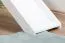 Letto a soppalco bianco con scivolo 80 x 190 cm | Faggio massiccio laccato | Trasformabile singolo | Easy Premium Line K30/n