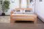 Letto matrimoniale extra lungo Easy Premium Line K6 | Faggio massello naturale | 160 x 220 cm | Design moderno