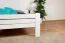Letto matrimoniale Easy Premium Line K7 | Faggio massello laccato bianco | 160 x 200 cm | Pannello laterale incluso
