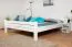 Letto matrimoniale Easy Premium Line K7 | Faggio massello laccato bianco | 160 x 200 cm | Pannello laterale incluso
