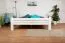 Letto matrimoniale Easy Premium Line K7 | Faggio massello laccato bianco | 160 x 200 cm | Pannello laterale incluso