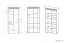 Vetrina Glostrup 04 rovere | 200 x 92 x 40 cm | 3 ante, 10 scomparti | Design moderno
