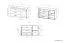 Cassettiera "Decorah" 06, rovere chiaro - 84 x 146 x 42 cm (h x l x p), 1 anta, 3 cassetti e 2 scomparti