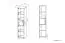 Pannello per scaffale Greeley 06 bianco | Design moderno | 35 x 37 x 2 cm | Resistente