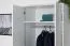 Armadio cameretta Egvad 02 | Bianco/faggio | 193 x 80 x 51 cm | 2 ante, 3 cassetti, 1 scomparto