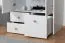 Armadio cameretta Egvad 02 | Bianco/faggio | 193 x 80 x 51 cm | 2 ante, 3 cassetti, 1 scomparto