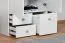 Armadio cameretta Egvad 02 | Bianco/faggio | 193 x 80 x 51 cm | 2 ante, 3 cassetti, 1 scomparto