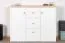 Cassettiera per cameretta Egvad 09 | Bianco e faggio | 95 x 120 x 40 cm | 2 ante, 3 cassetti, 6 scomparti