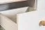 Cassettiera per cameretta Egvad 09 | Bianco e faggio | 95 x 120 x 40 cm | 2 ante, 3 cassetti, 6 scomparti