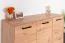 Cassettiera in rovere "Pandrup" 10 | 3 ante, 4 scomparti | 83 x 120 x 40 cm | Design moderno