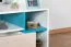 Mobile TV per cameretta "Aalst" 24 | rovere, bianco e blu | 40 x 125 x 50 cm | moderno e funzionale