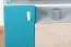 Mobile TV per cameretta "Aalst" 24 | rovere, bianco e blu | 40 x 125 x 50 cm | moderno e funzionale