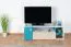 Mobile TV per cameretta "Aalst" 24 | rovere, bianco e blu | 40 x 125 x 50 cm | moderno e funzionale