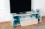 Mobile TV per cameretta "Aalst" 24 | rovere, bianco e blu | 40 x 125 x 50 cm | moderno e funzionale
