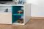 Mobile TV per cameretta "Aalst" 24 | rovere, bianco e blu | 40 x 125 x 50 cm | moderno e funzionale