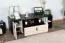 Mobile TV per cameretta "Aalst" 10 | Rovere, crema e nero | 40 x 120 x 50 cm | Design moderno