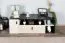 Mobile TV per cameretta "Aalst" 10 | Rovere, crema e nero | 40 x 120 x 50 cm | Design moderno
