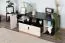 Mobile TV per cameretta "Aalst" 10 | Rovere, crema e nero | 40 x 120 x 50 cm | Design moderno