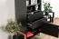 Cassettiera "Kustanai" 03 nero/faggio | 116 x 63 x 42 cm | Design moderno e funzionale