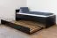 Letto singolo Marincho 81 nero | Incluso letto estraibile | 90 x 200 cm | Design moderno e stabile