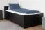Letto singolo Marincho 81 nero | Incluso letto estraibile | 90 x 200 cm | Design moderno e stabile